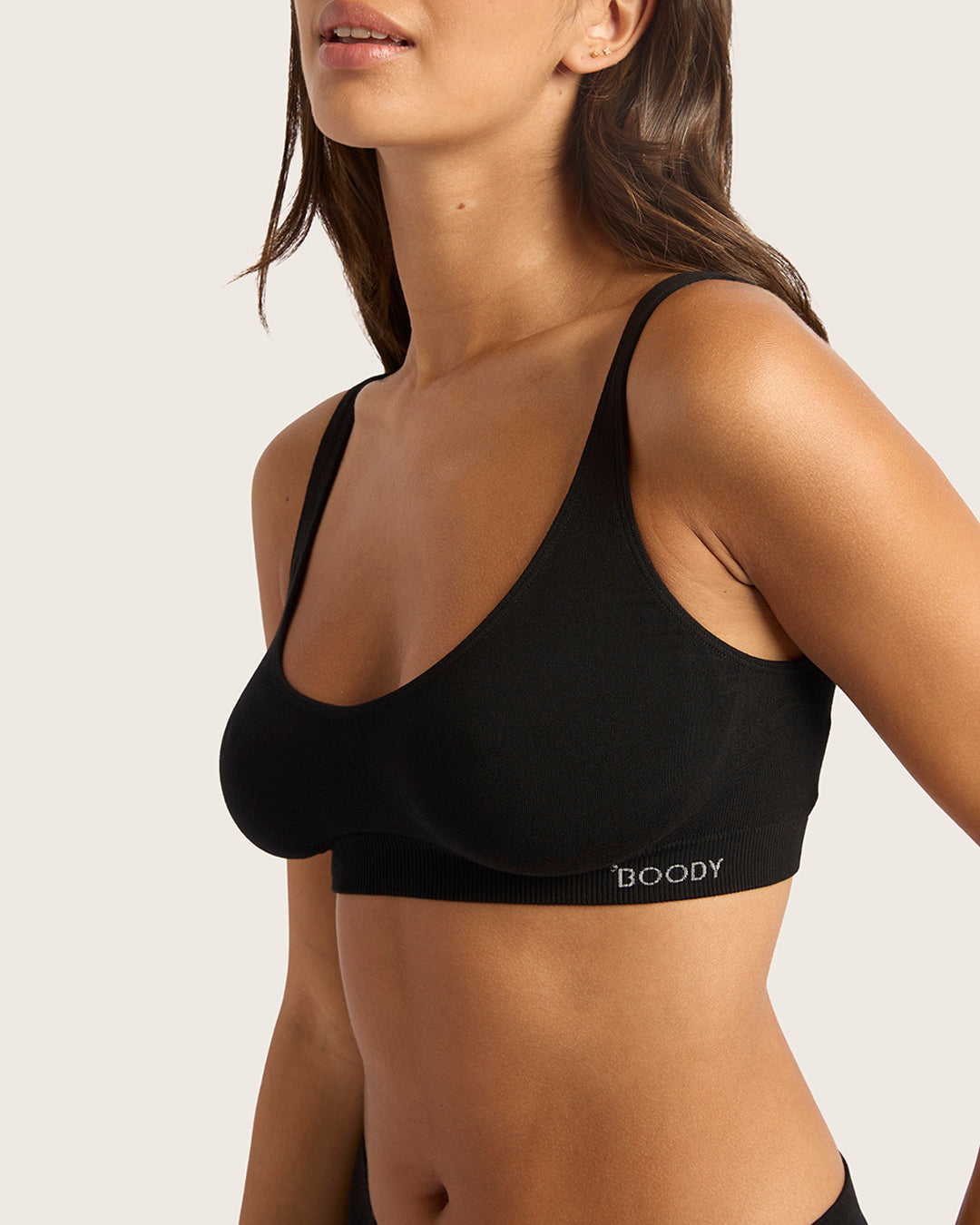Seamfree Crop Bra - Black