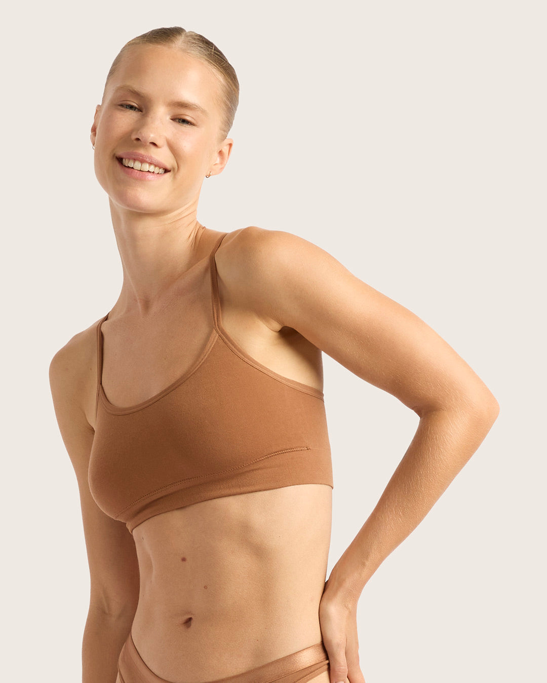 LYOLYTE Racerback Bralette - Maple