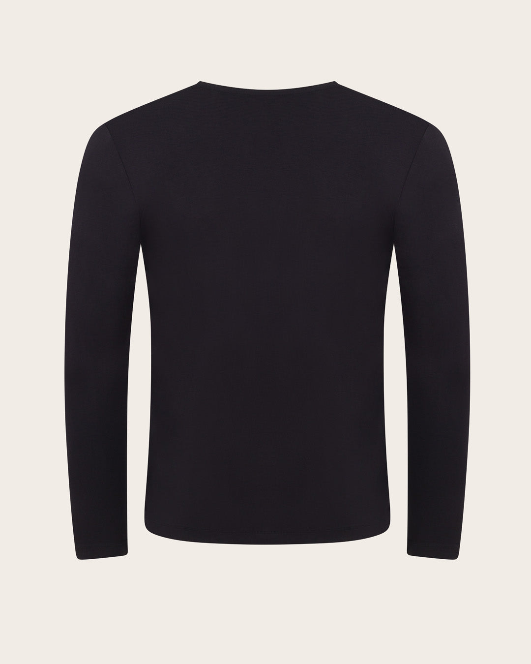 Men's Base Layer Long Sleeve Crew Neck T-Shirt - Black