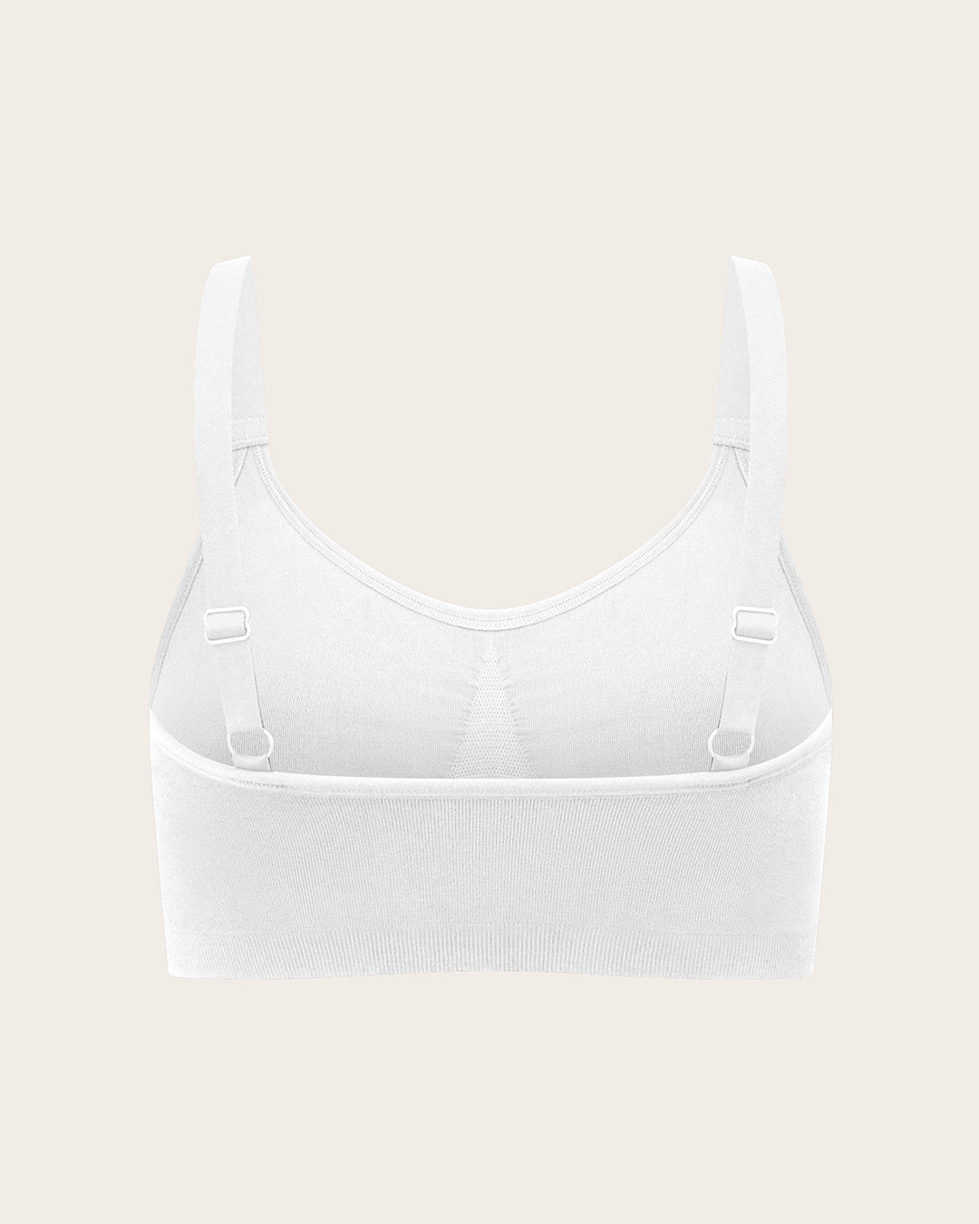 Full Bust Wireless Bra - White
