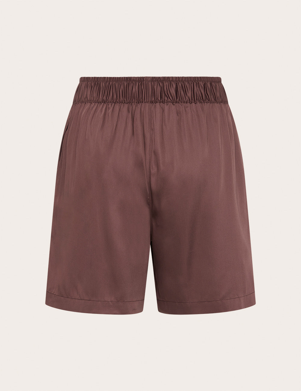 Vegan Silk Shorts - Garnet