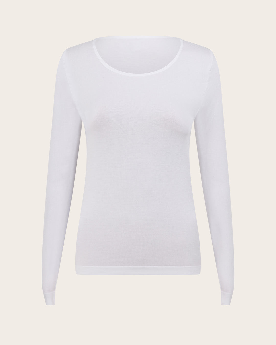 Women's Base Layer Long Sleeve Top - White
