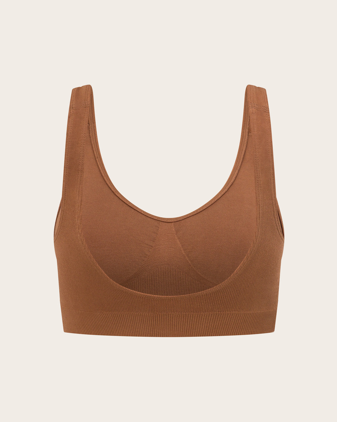 Seamfree Padded Crop Bra - Maple