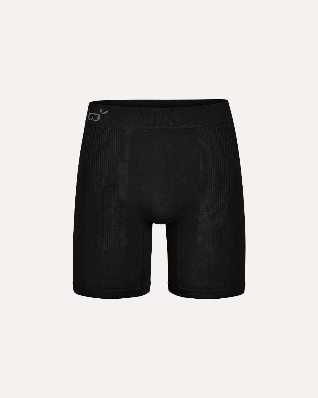 Men's Seamfree Mid-Length Boxer Briefs - Black