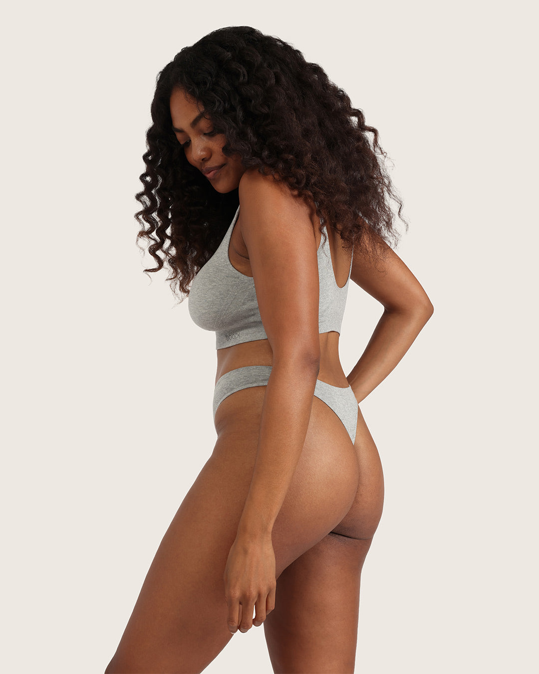 G-String - Light Grey Marl