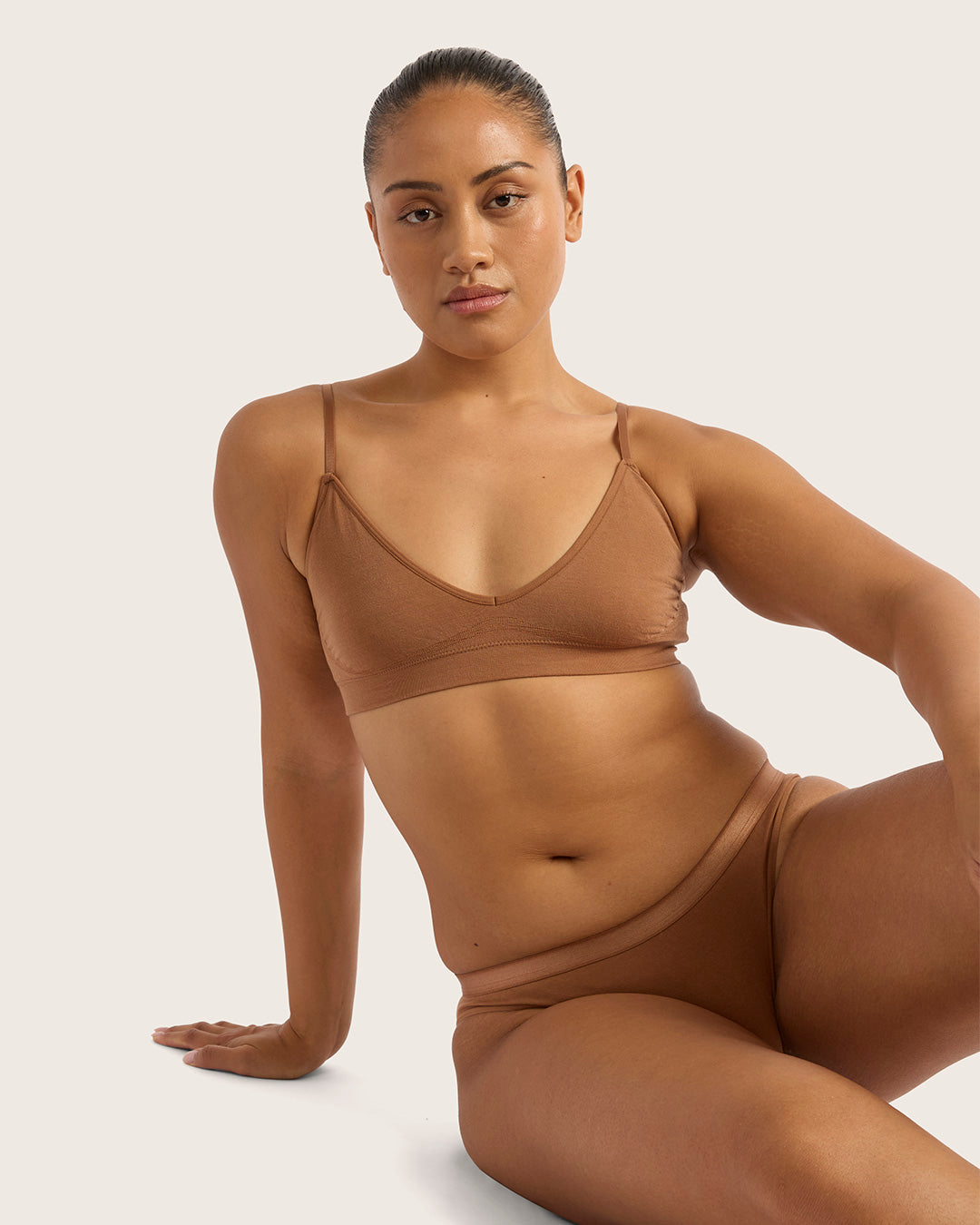 LYOLYTE Triangle Bralette - Maple