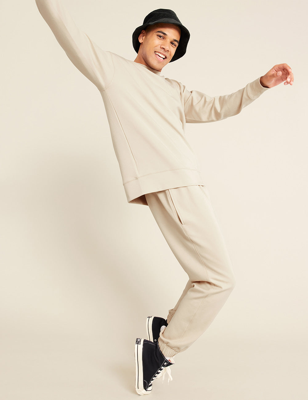 Unisex Crew Neck Sweater - Sand