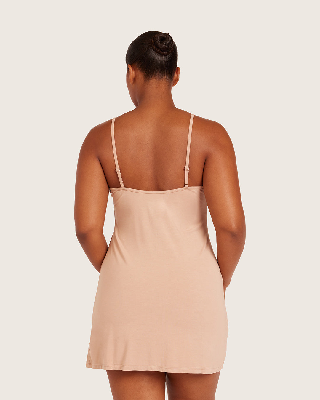 Base Layer V-Neck Slip-Almond