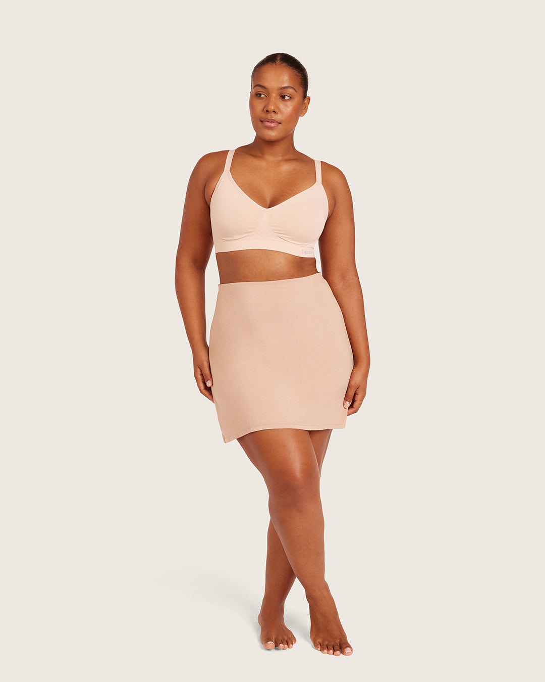 Base Layer Everyday Slip Skirt - Almond
