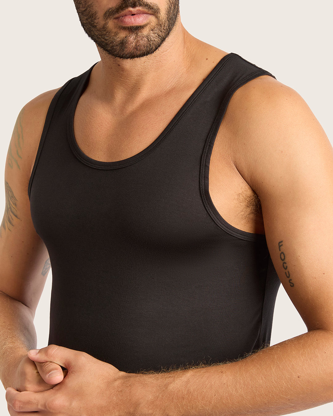 Men's Base Layer Tank Top - Black