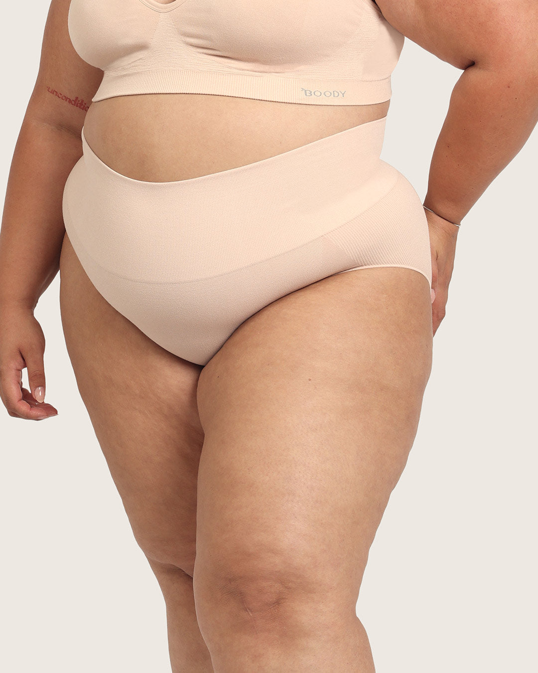 Shaper High Cut Full Briefs - Shell