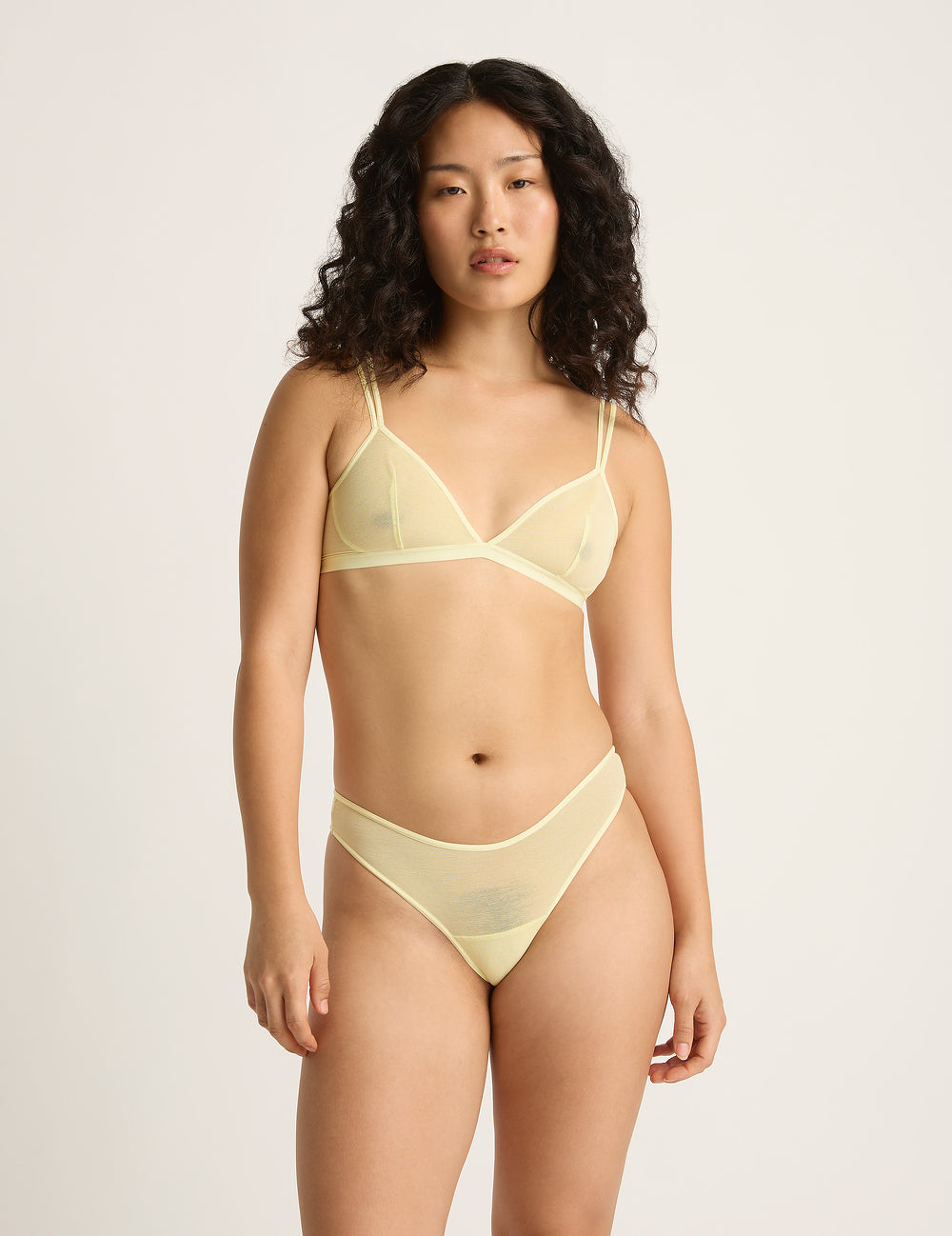 FreeMesh Triangle Bralette - Lemon