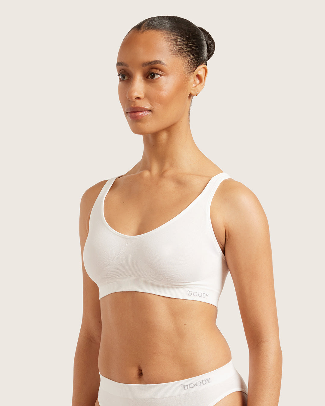 Seamfree Crop Bra - White