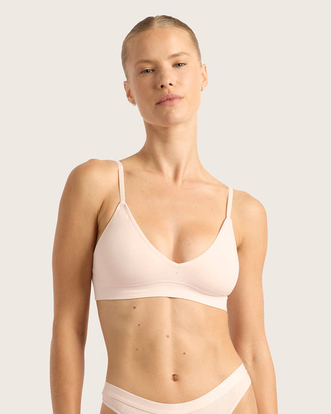 LYOLYTE Triangle Bralette - Powder Pink