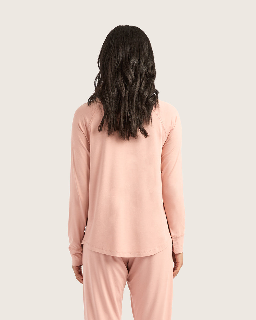 Goodnight Raglan Sleep Top - Dusty Pink