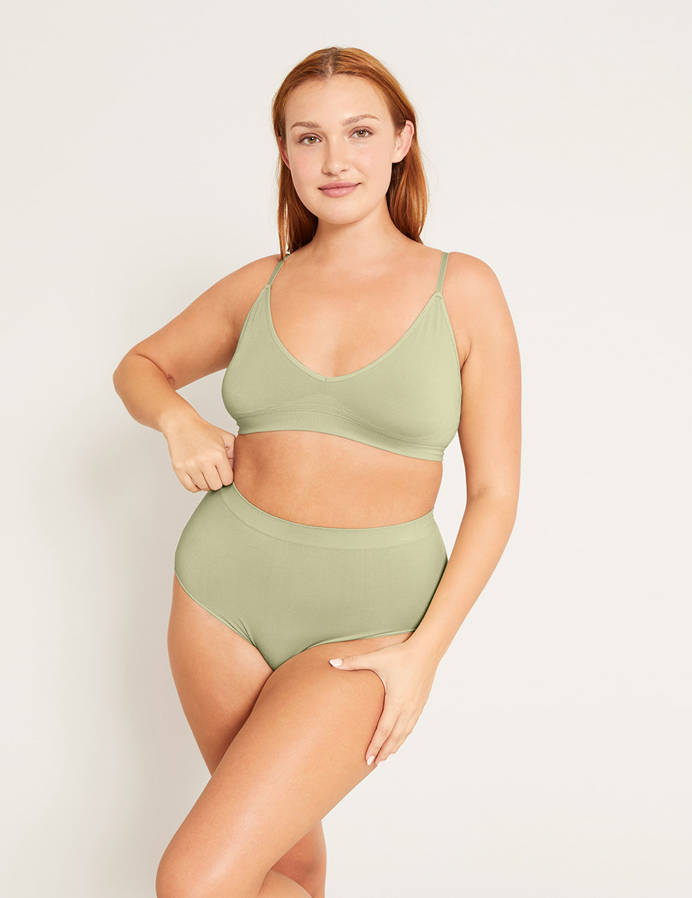 LYOLYTE Full Boyleg Brief - Sage