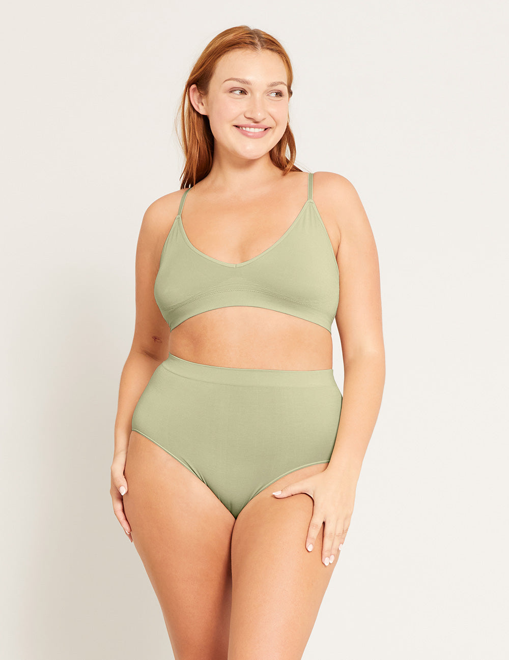 LYOLYTE Full Boyleg Brief - Sage