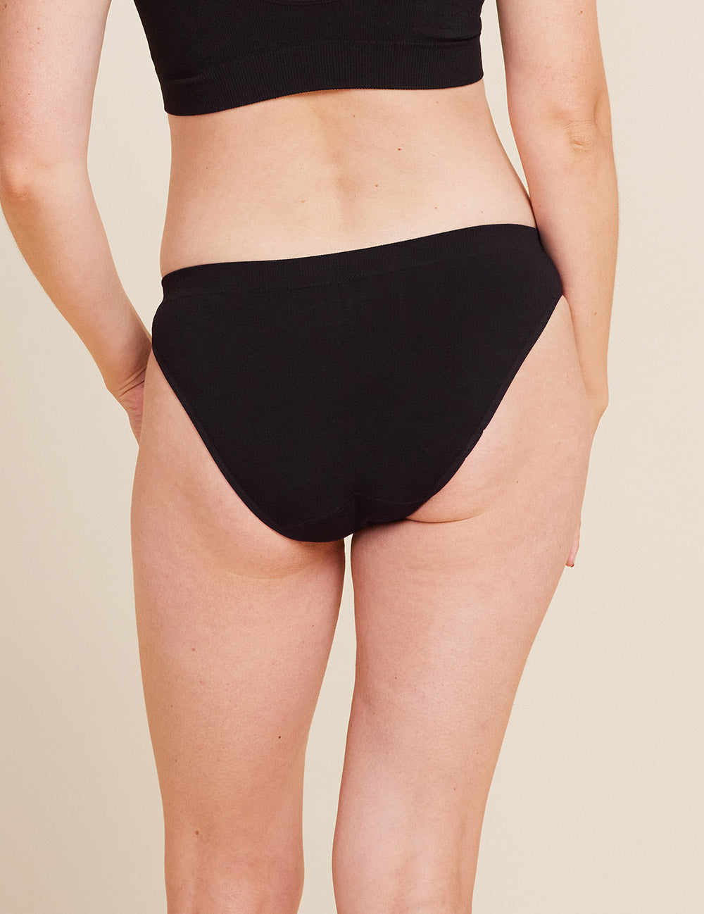 Period & Leak Proof - Hipster Bikini - Light - Black