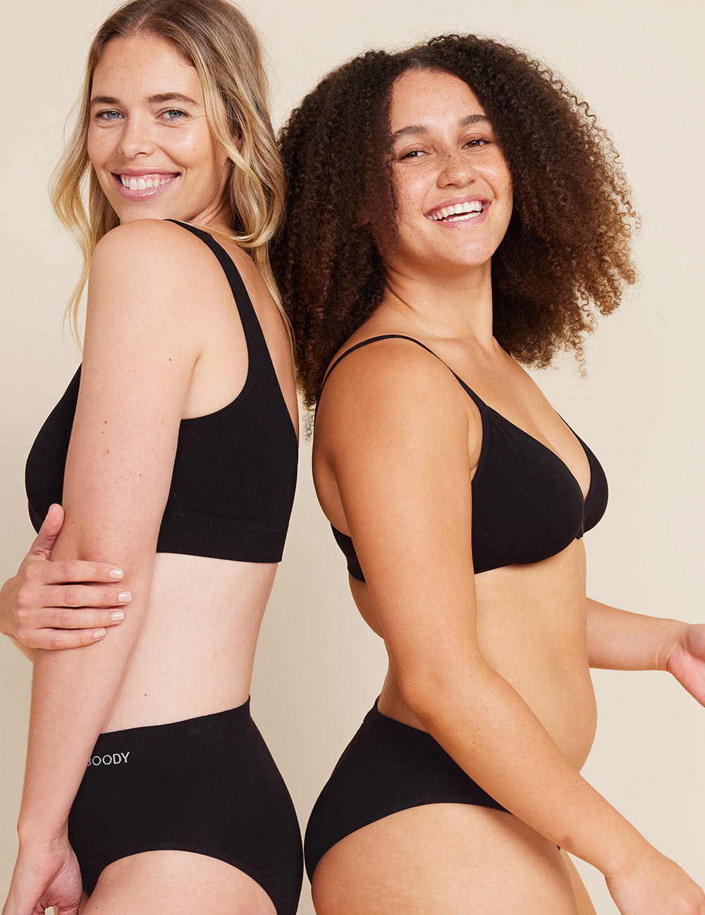 Period & Leak Proof - Hipster Bikini - Light - Black