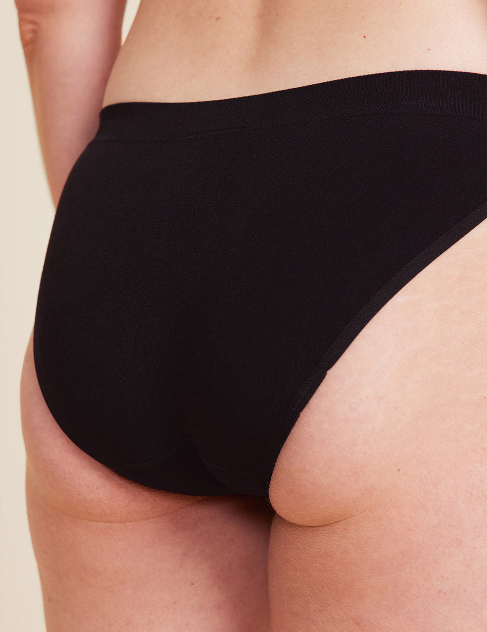 Period & Leak Proof - Hipster Bikini - Light - Black