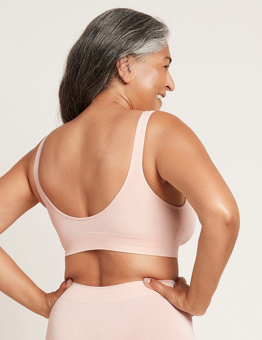 Padded Shaper Crop Bra - Nude