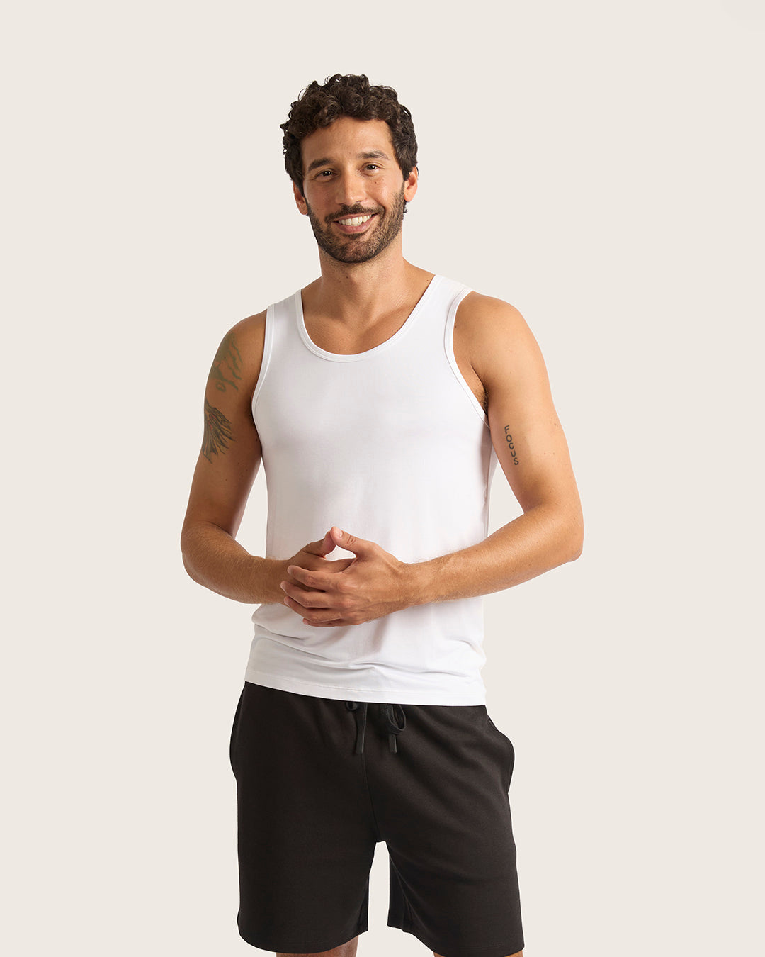 Men's Singlet - White