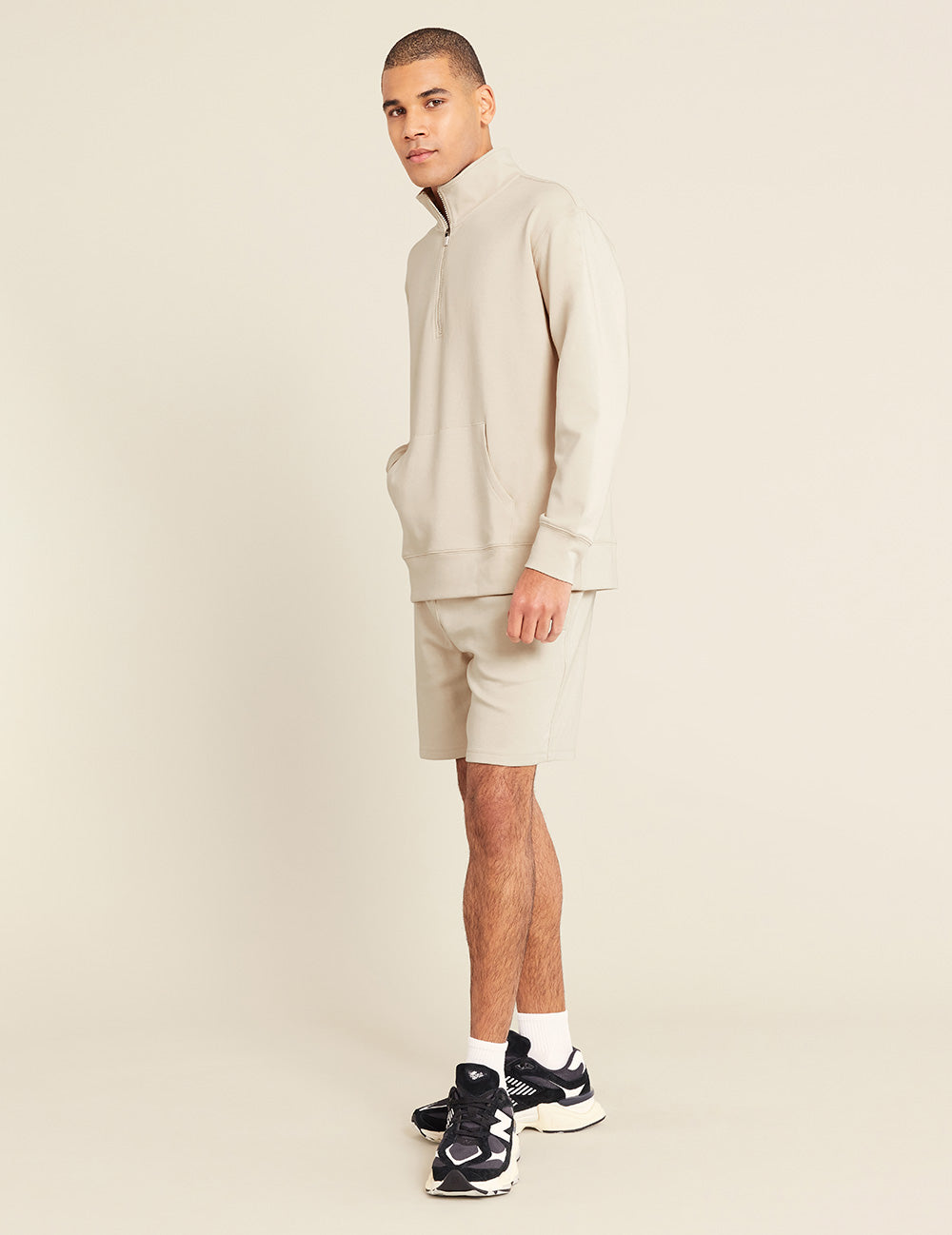 Gender-Neutral-Quarter-Zip-Sweater-Sand-Male-Side.jpg