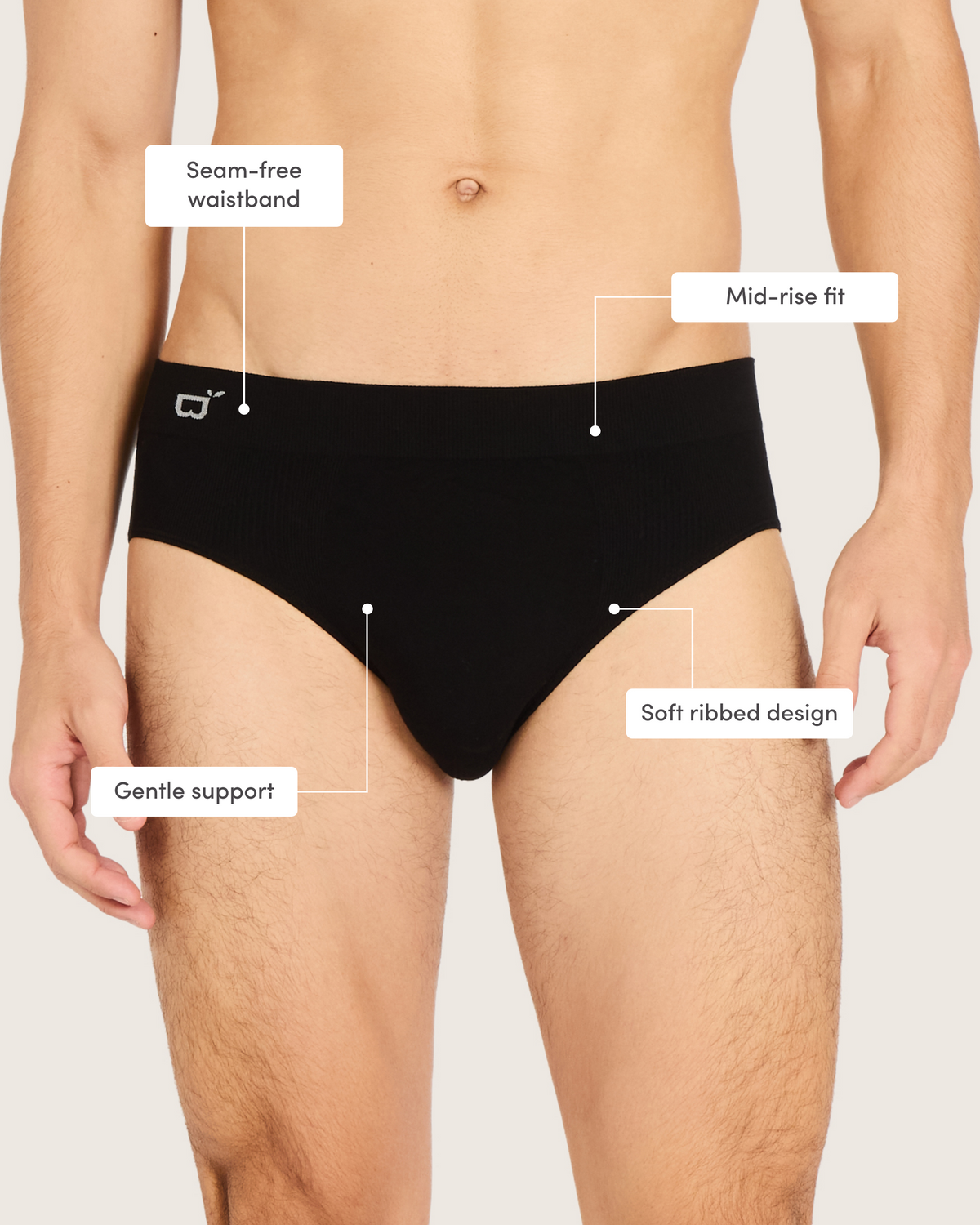 The Seamfree Socks & Briefs Pack - Black