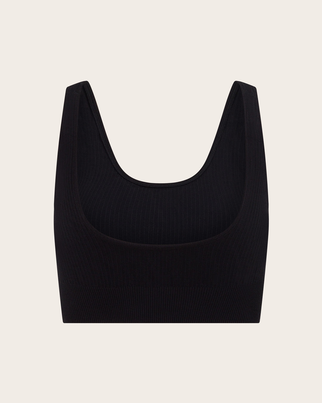LYOLYTE Ribbed Low Back Bralette - Black