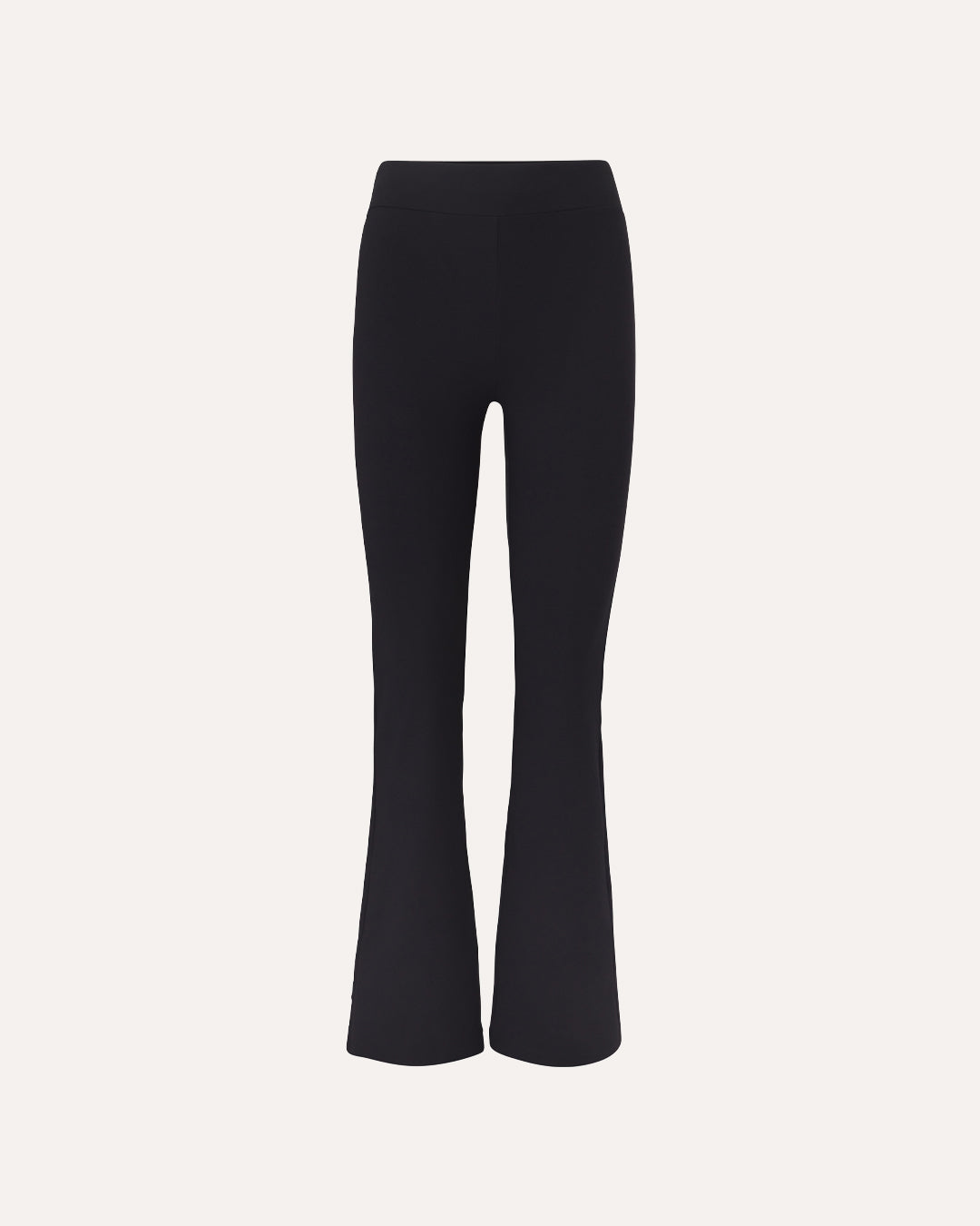 High Waist Flare Pants - Black