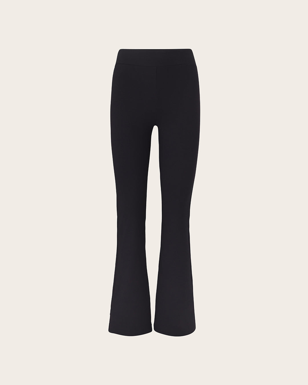 High Waist Flare Pants - Black