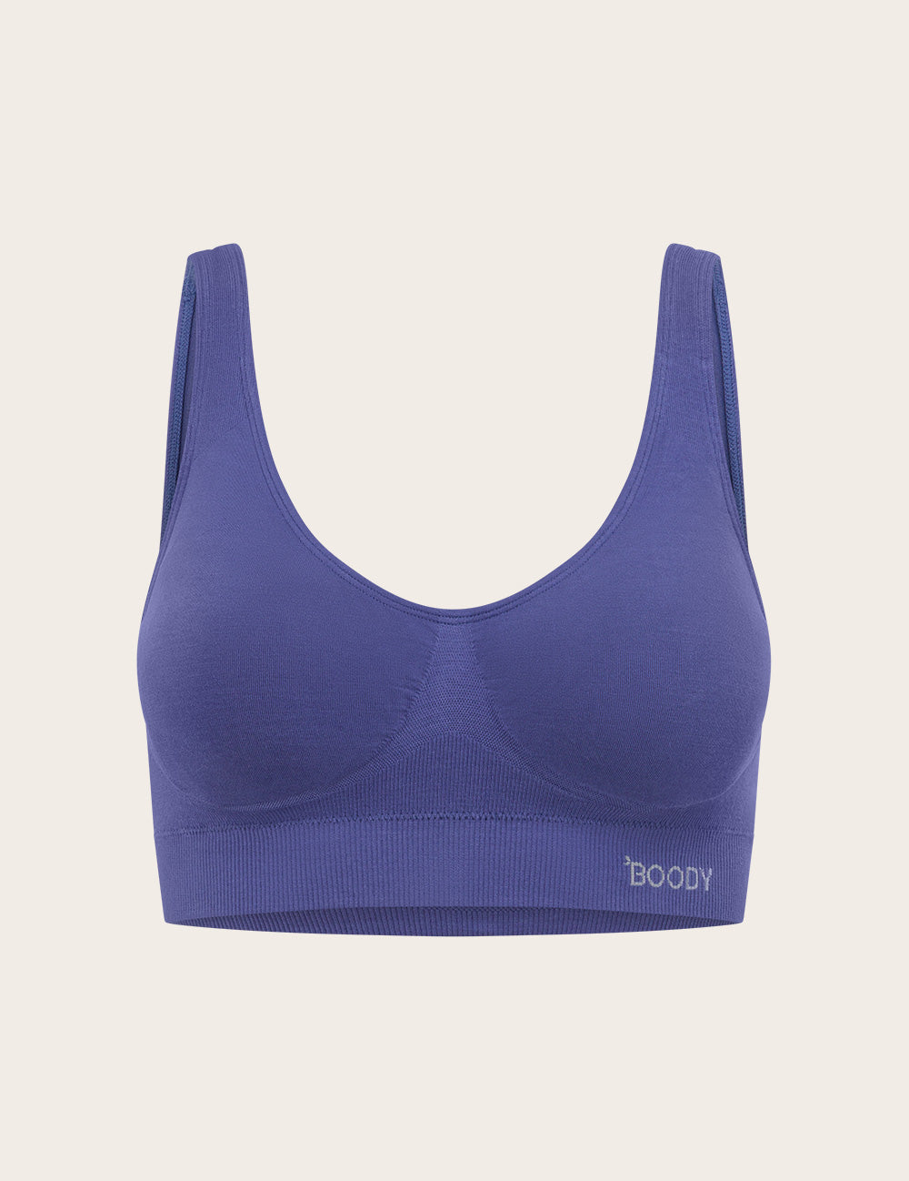 Seamfree Padded Crop Bra - Bluebell