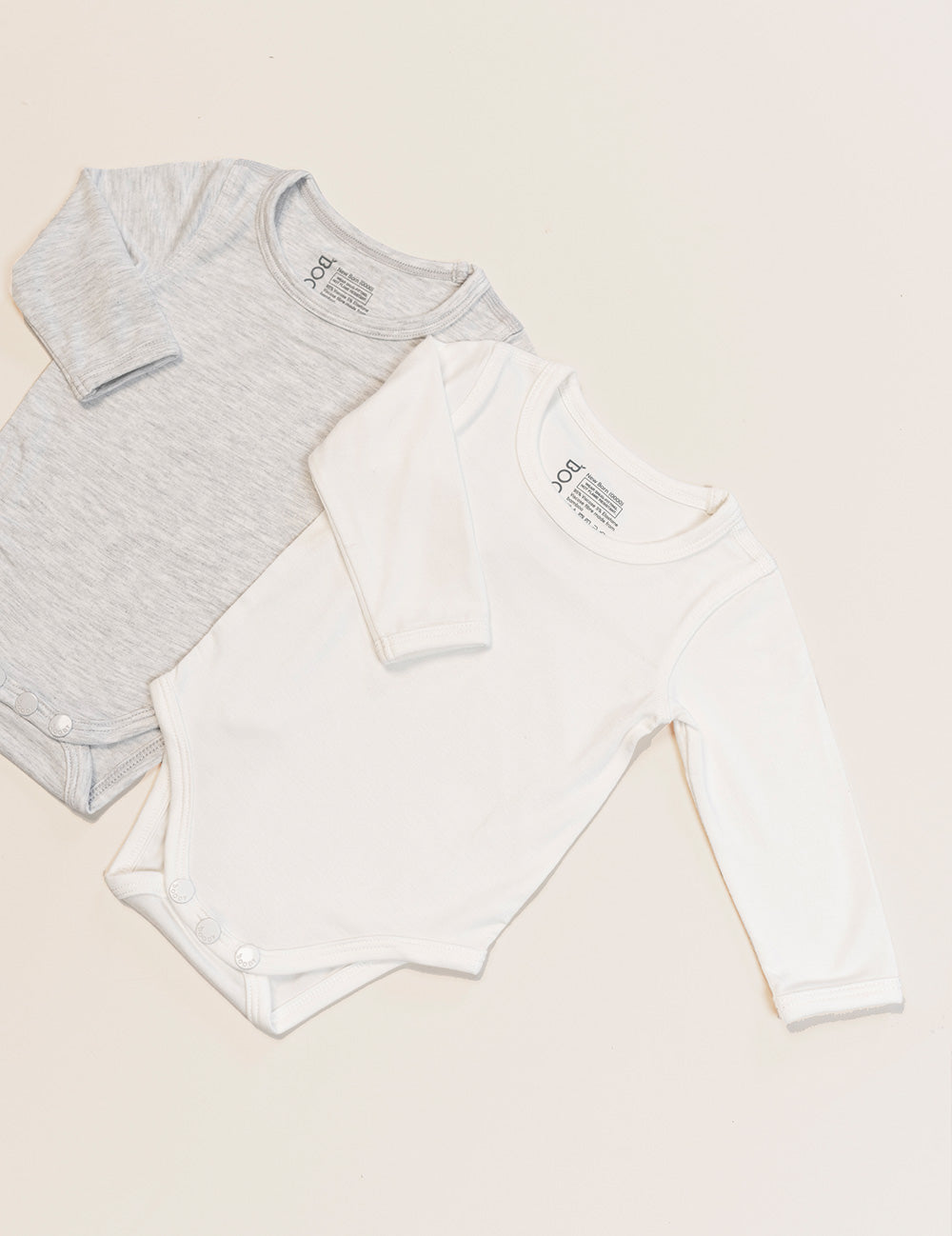 Baby Long Sleeve Bodysuit - Natural White