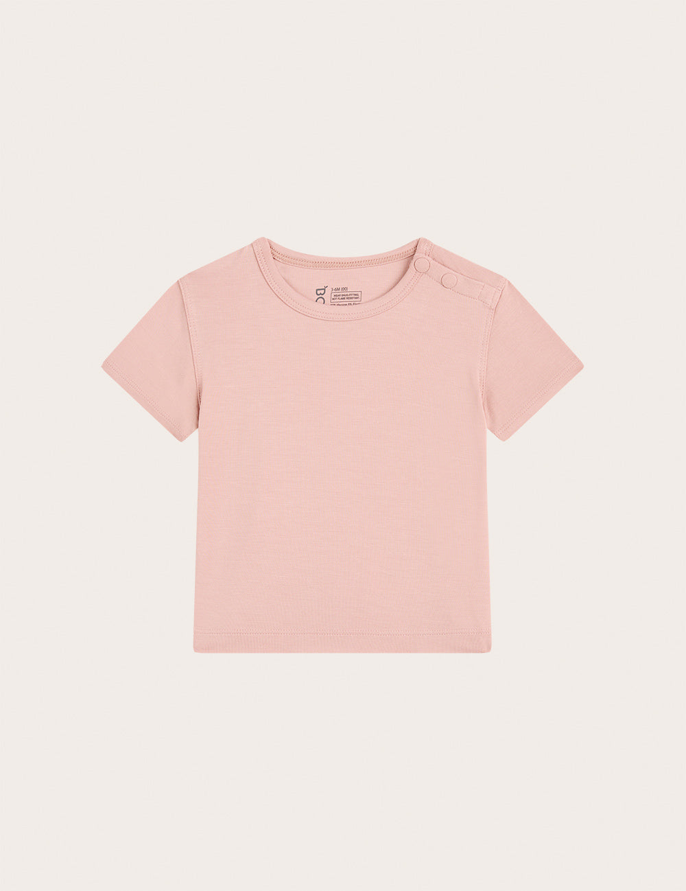 Baby Short Sleeve T-Shirt - Dusty Pink