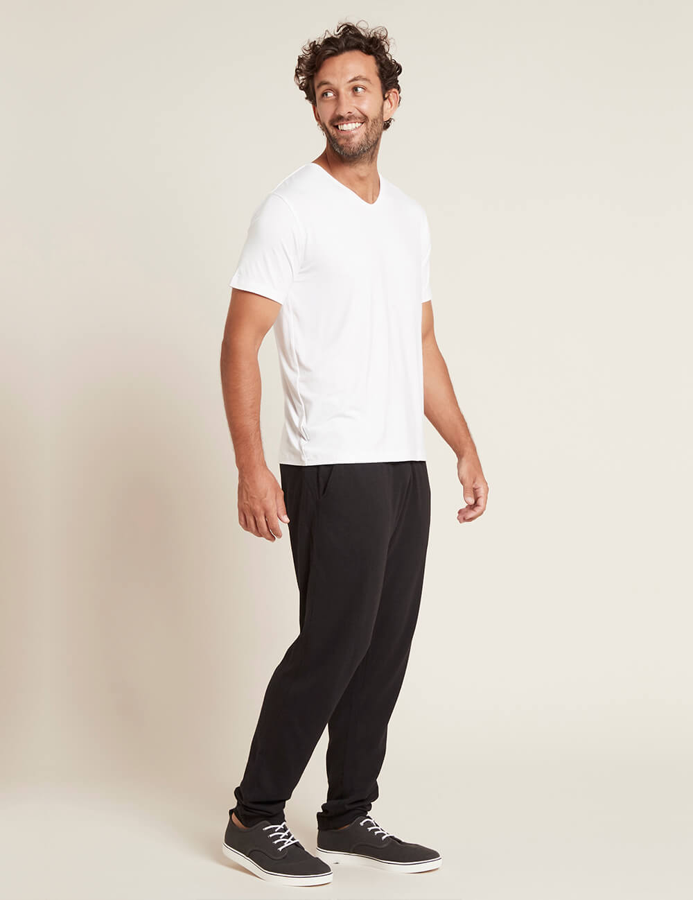 Men's Base Layer V-Neck T-Shirt - White