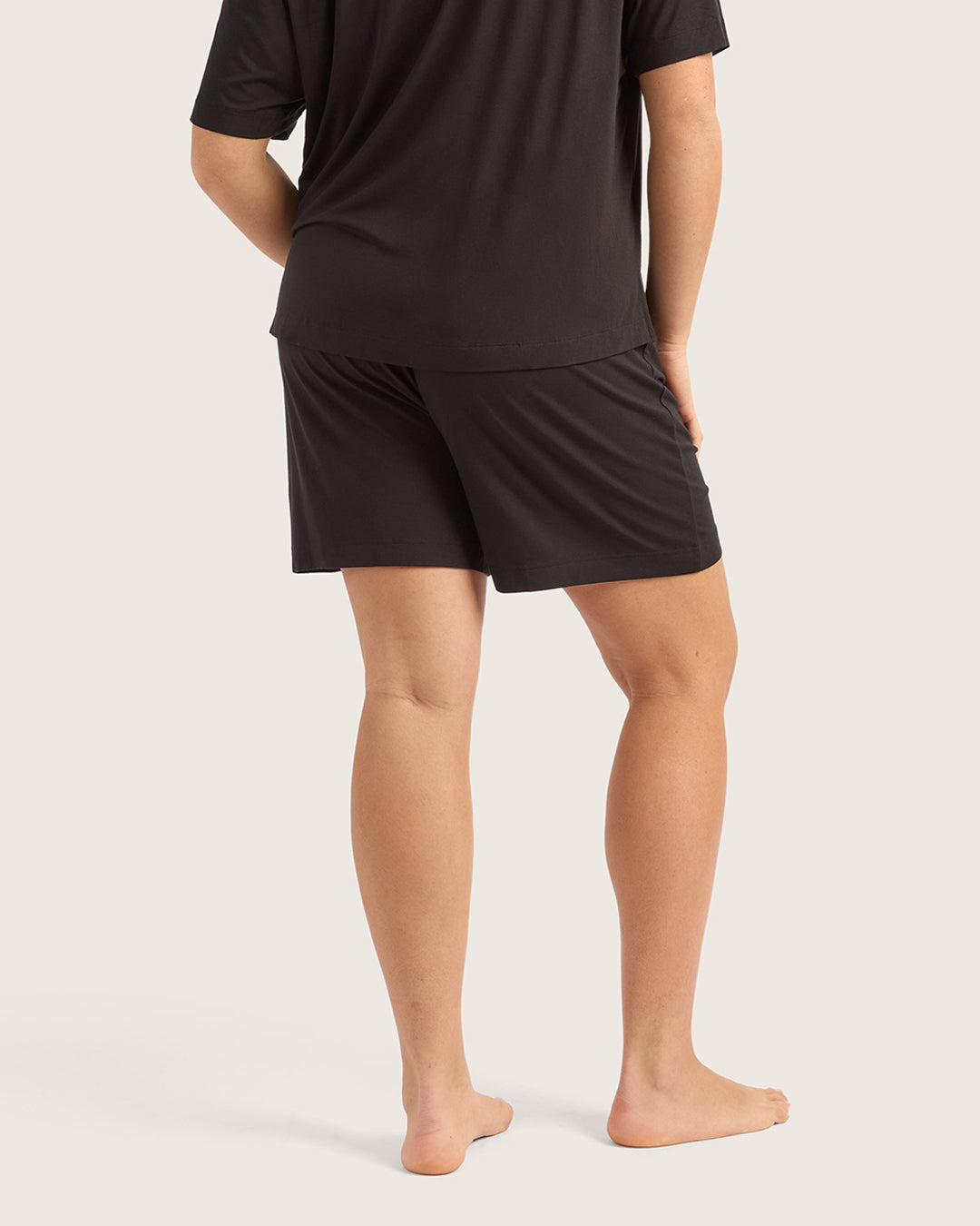 Goodnight Long Sleep Shorts - Black