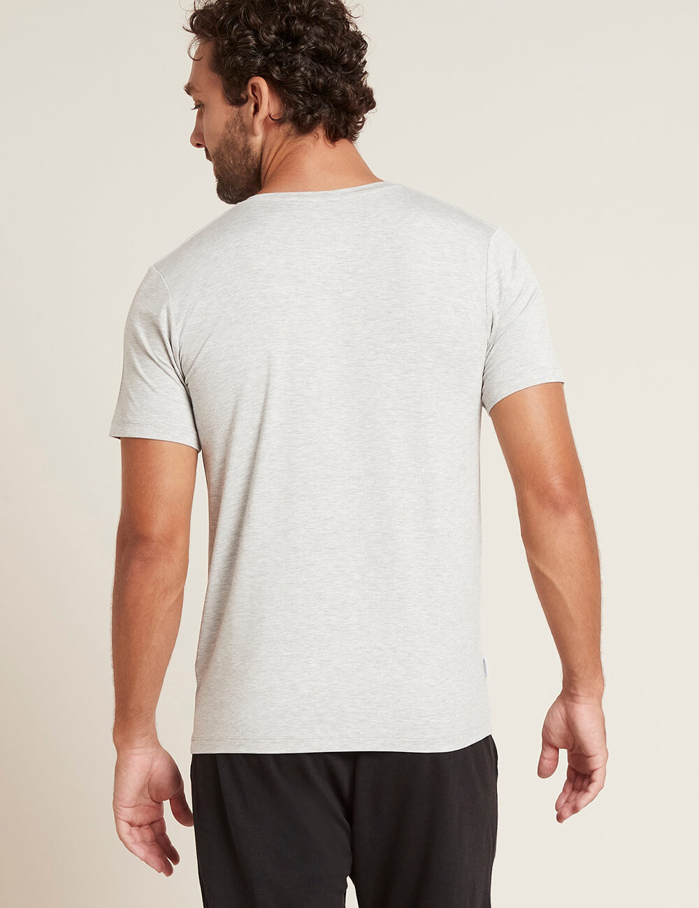 Men's Base Layer V-Neck T-Shirt - Light Grey Marl