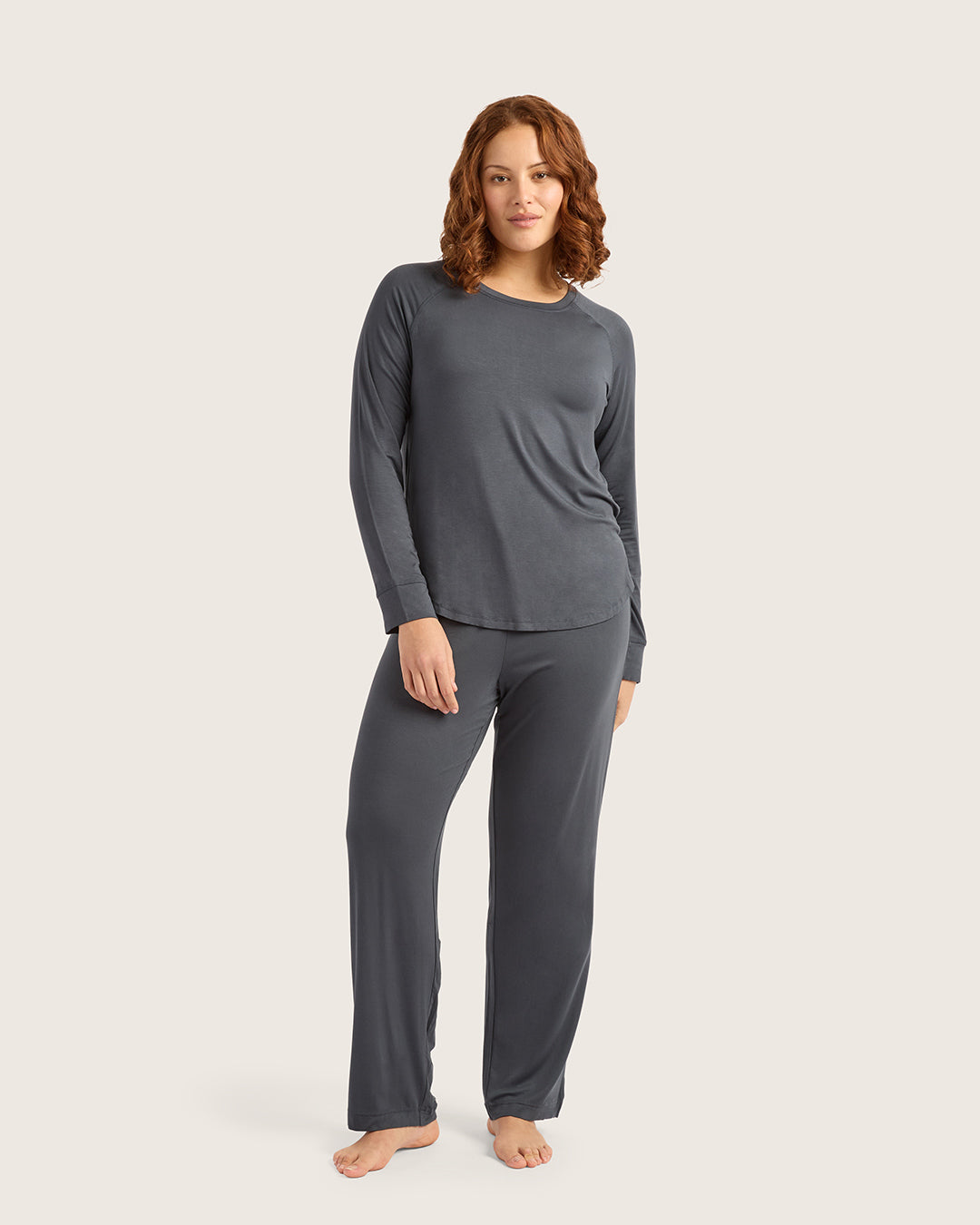 Goodnight Raglan Sleep Top - Storm