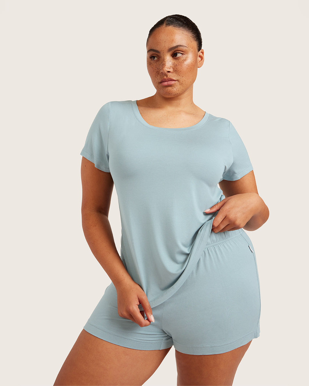 Goodnight Sleep Tee - Mineral Blue