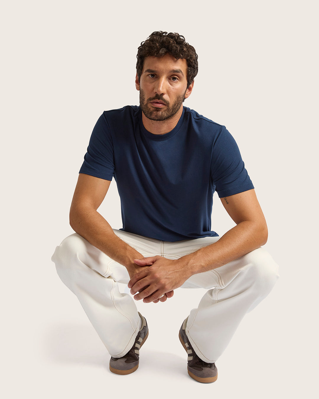 Men's Classic Crew Neck T-Shirt - Navy