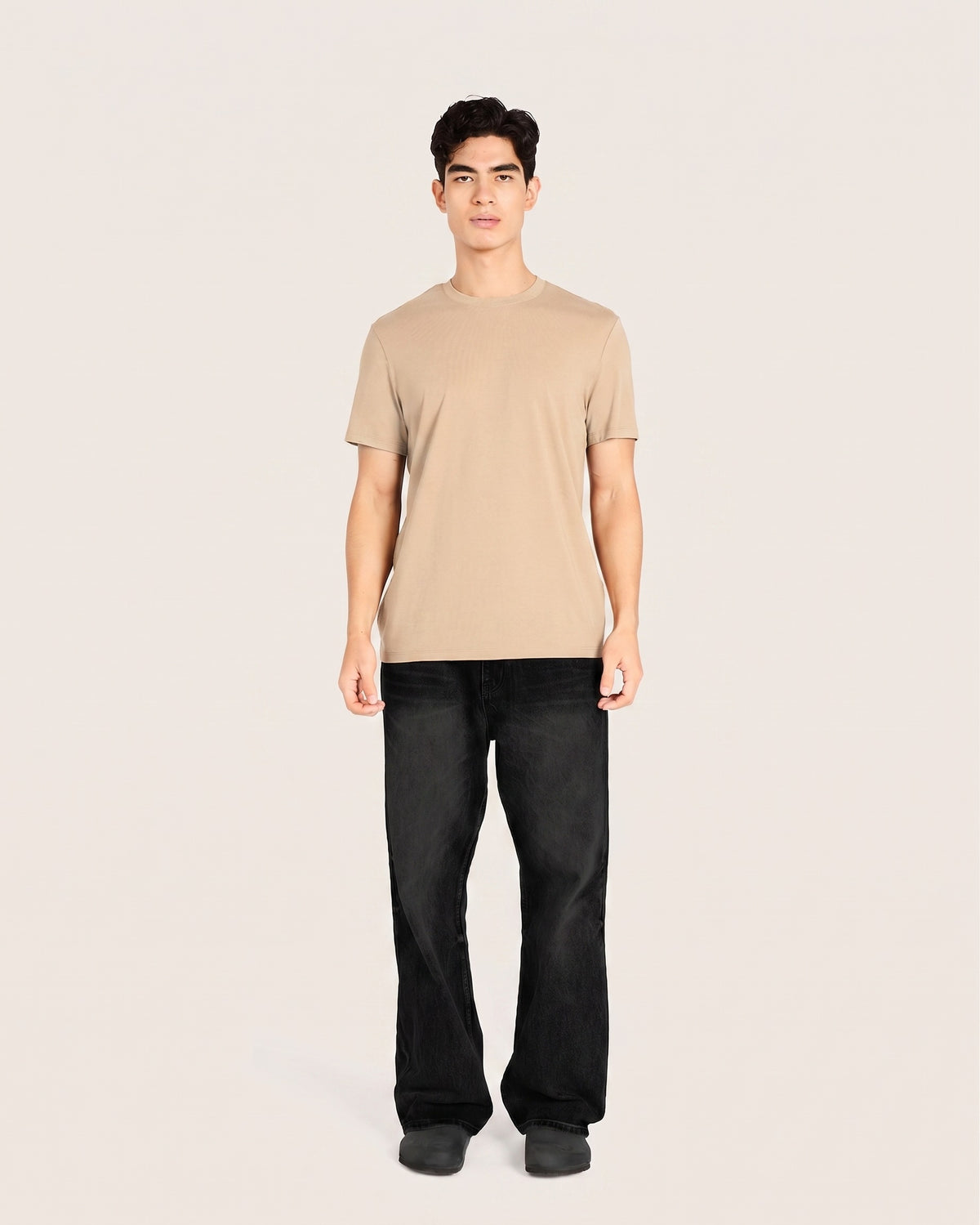 Men's Classic Crew Neck T-Shirt - Stone
