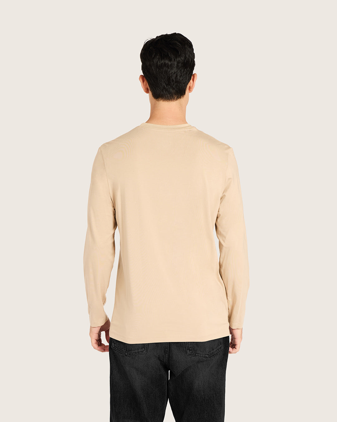 Men's Classic Long Sleeve T-Shirt - Stone