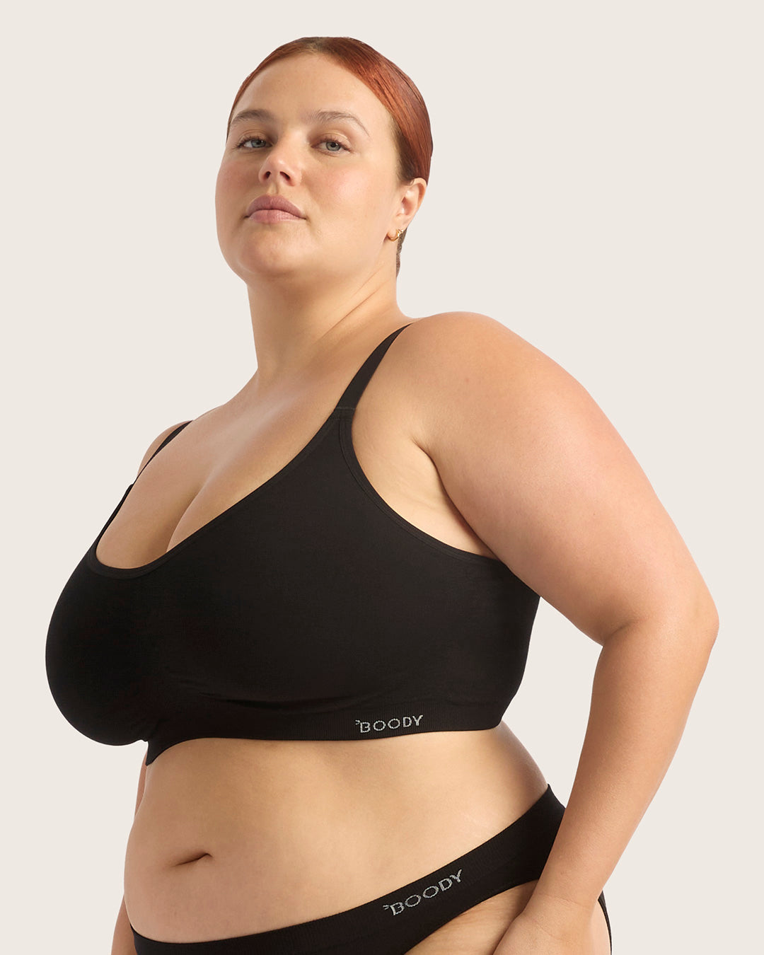 Full Bust Wireless Bra - Black