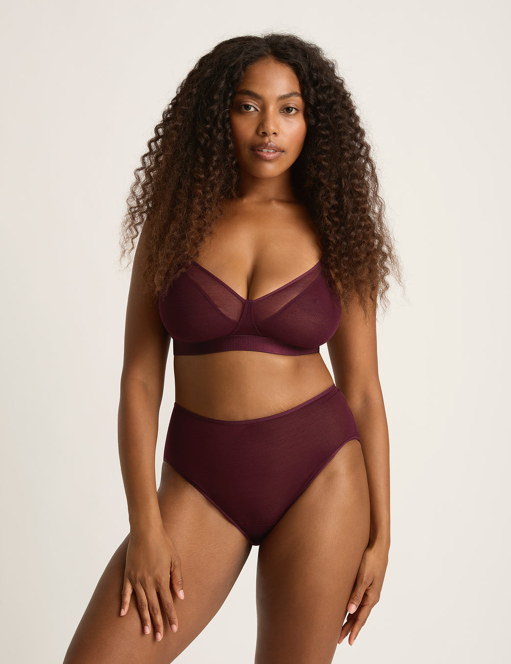 FreeMesh High-Cut Full Briefs - Fig