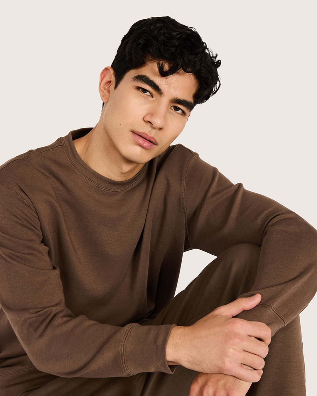 Men's Crew Neck Sweater - Oyster