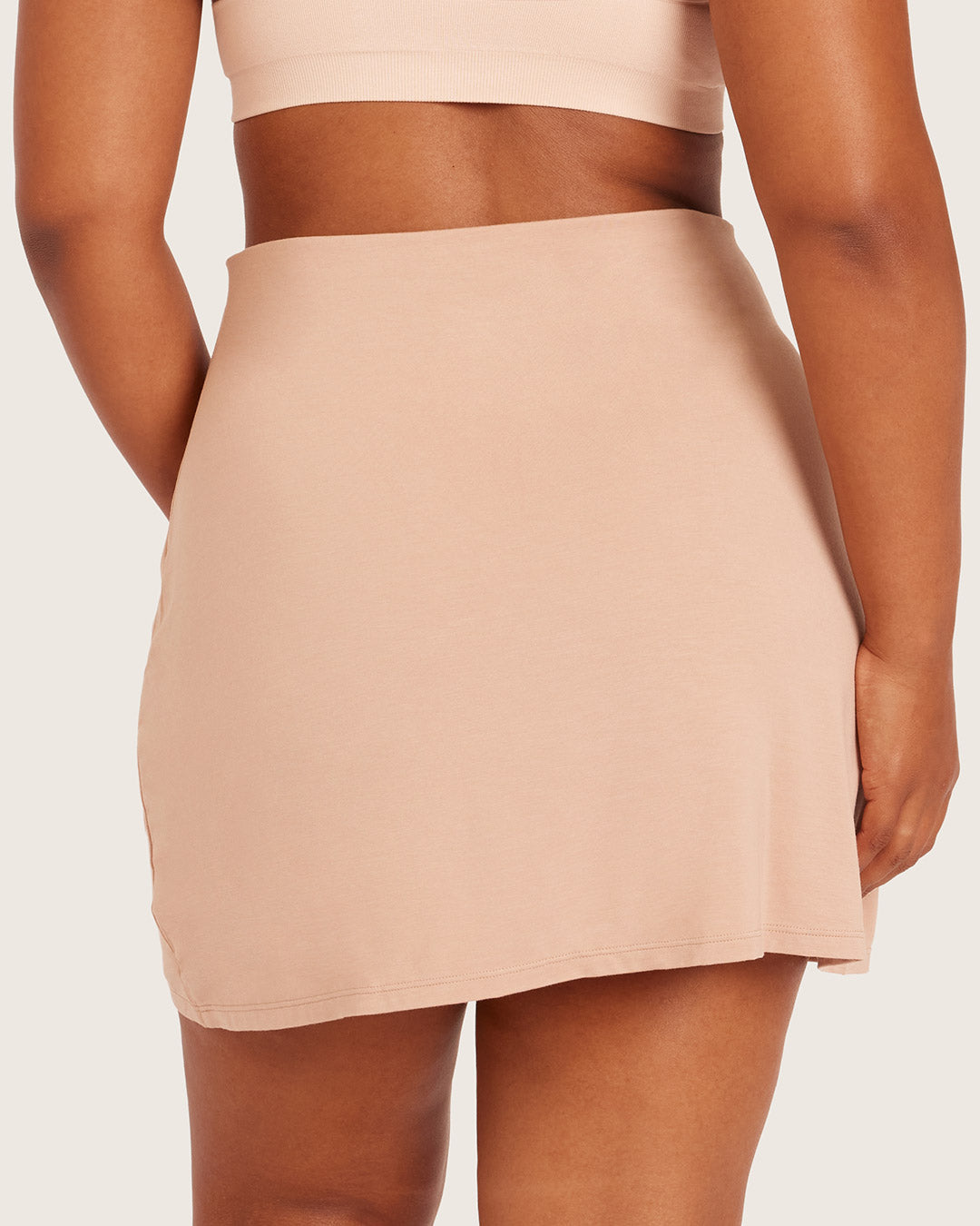 Base Layer Everyday Slip Skirt - Almond