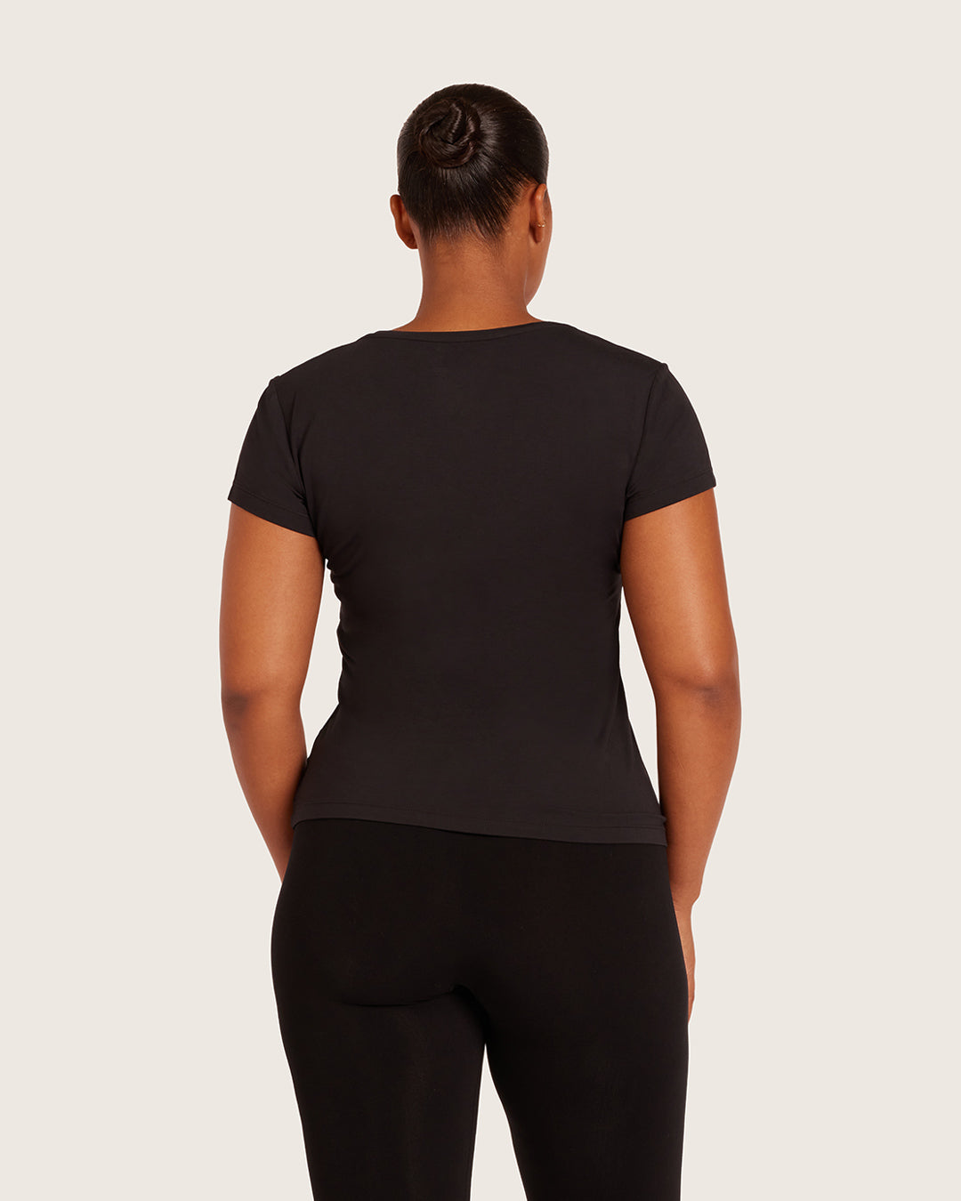 Women's Base Layer V-Neck T-Shirt - Black