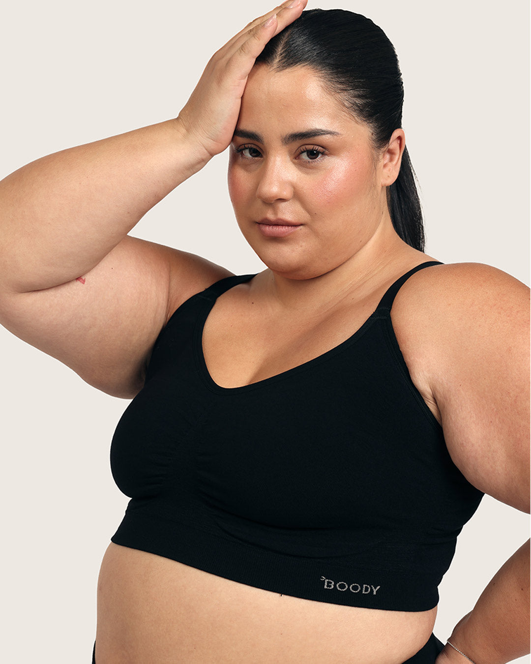 Full Bust Wireless Bra - Black