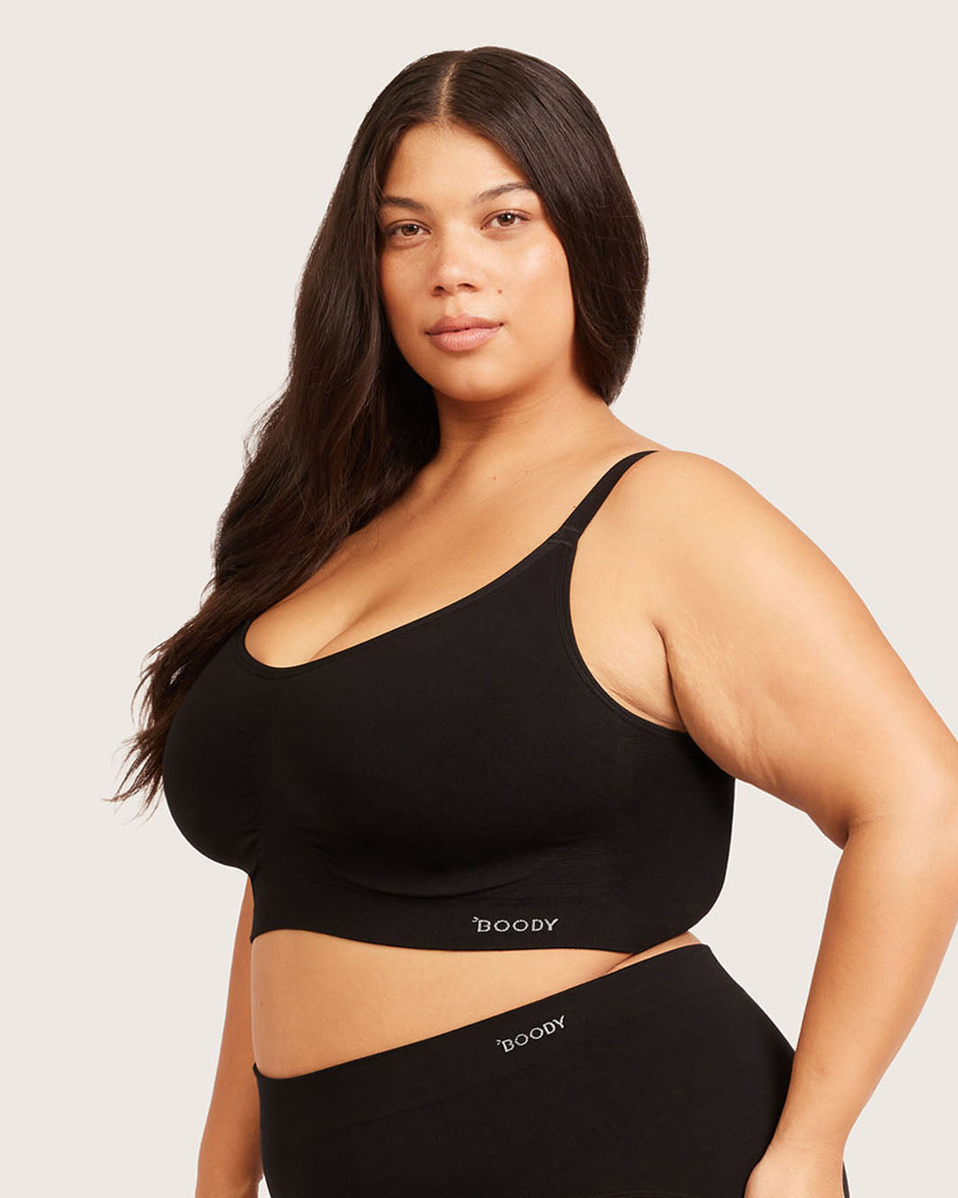 Full Bust Wireless Bra - Black