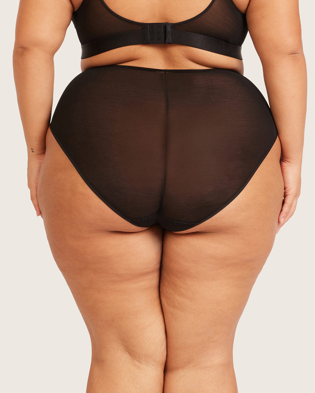 FreeMesh High-Cut Full Briefs - Black